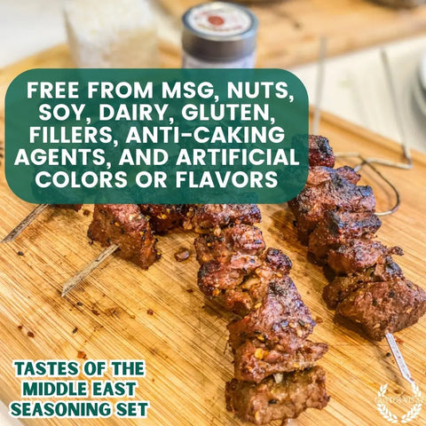 Artisanal Middle Eastern Spice Gift Set – Six Gourmet Seasonings – Made in USA Gustus Vitae  Collections & Gift Sets