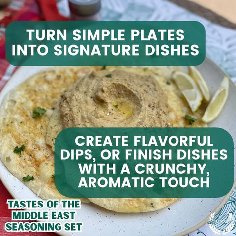 Artisanal Middle Eastern Spice Gift Set – Six Gourmet Seasonings – Made in USA Gustus Vitae  Collections & Gift Sets