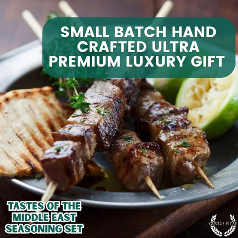 Artisanal Middle Eastern Spice Gift Set – Six Gourmet Seasonings – Made in USA Gustus Vitae  Collections & Gift Sets