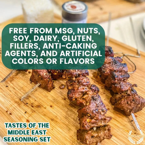 Artisanal Middle Eastern Spice Gift Set – Six Gourmet Seasonings – Made in USA Gustus Vitae  Collections & Gift Sets