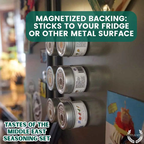 Artisanal Middle Eastern Spice Gift Set – Six Gourmet Seasonings – Made in USA Gustus Vitae  Collections & Gift Sets