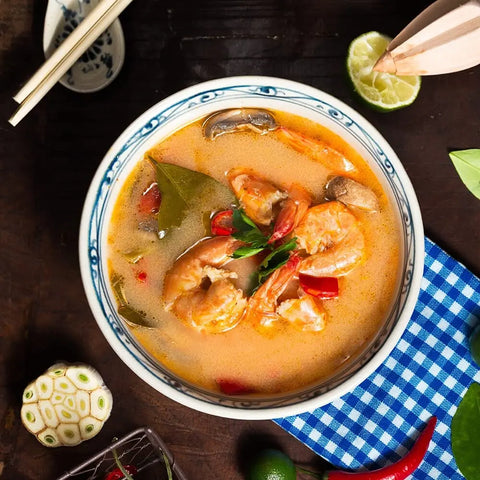 Experience authentic Thai flavors at home with the Gustus Vitae Thai Seasoning Gift Set—Tastes of Thailand, an artisanal six-pack of spice blends perfect for enhancing soups, shrimp, mushrooms, and more.