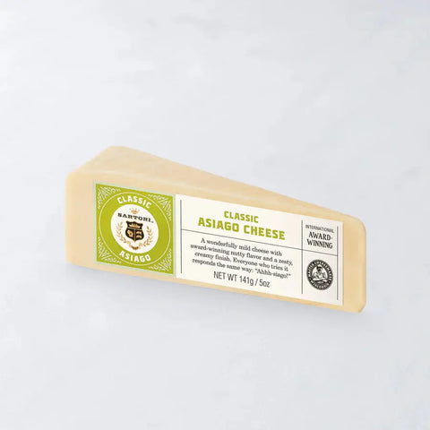 Artisanal Wisconsin Asiago Cheese Wedge – Handcrafted Aged Flavor – Keystone Farms | Made in USA Keystone Cheese  Cheese