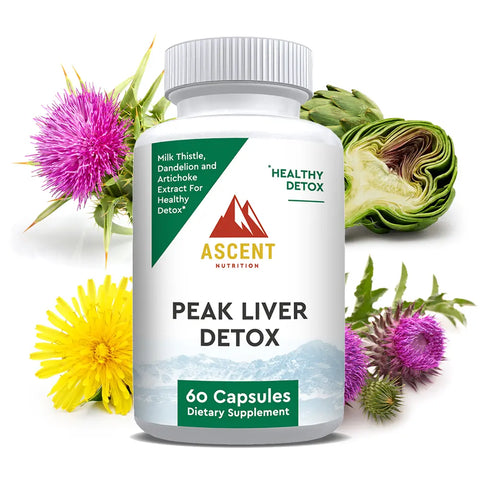 Ascent Nutrition Peak Liver Detox Supplement 60 Capsules 512 Mg – Supports Healthy Liver Function | Made in USA Ascent Nutrition  simple
