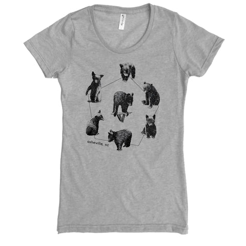 Asheville Bear Cubs Organic Cotton Tee – Eco-Friendly Women’s Graphic Shirt | Made in USA Spiritex | Sustainable Apparel  Women's Graphic Tees