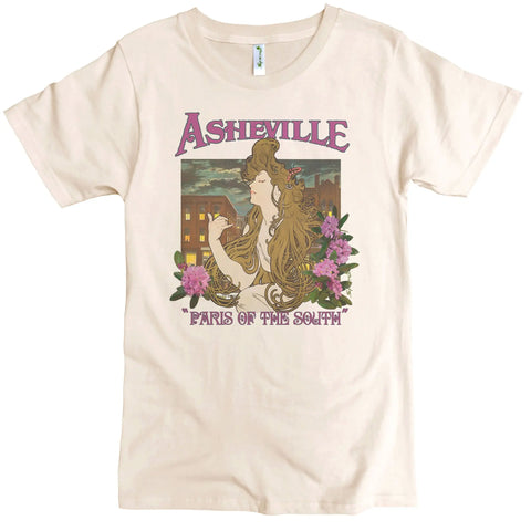 Asheville Paris of the South Organic Cotton Graphic Tee – Made in USA Spiritex | Sustainable Apparel  Men's Graphic Tees