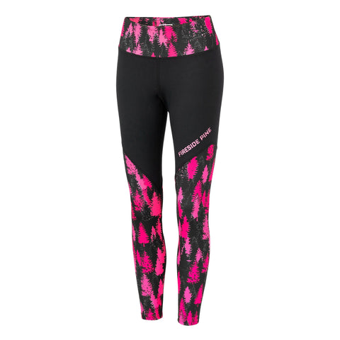 Aspen Hot Pink Leggings – High Waist Stretch Activewear | Made in USA Fireside Pine  Leggings