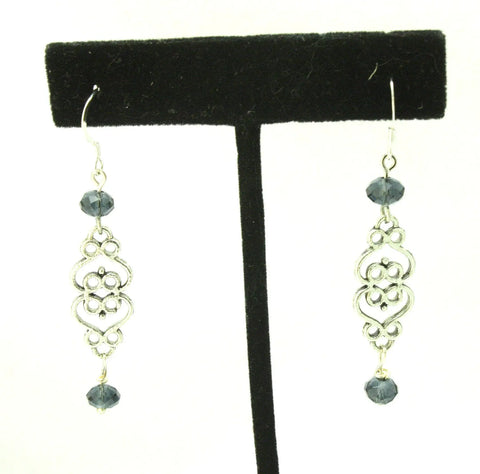 Assorted Color Figure Eight Crystal Drop Earrings 1.5 Inch Dangle – Handmade Jewelry | Made in USA Michelle Marie Boutique  Earrings