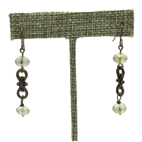 Assorted Color Figure Eight Crystal Drop Earrings 1.5 Inch Dangle – Handmade Jewelry | Made in USA Michelle Marie Boutique  Earrings
