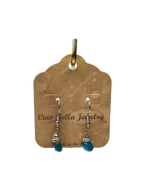 Assorted Gemstone Drop Earrings 1 Inch – Sterling Silver French Wires | Made in USA Michelle Marie Boutique  Earrings