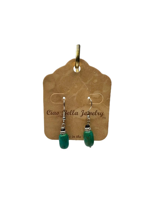 Assorted Gemstone Drop Earrings 1 Inch – Sterling Silver French Wires | Made in USA Michelle Marie Boutique  Earrings