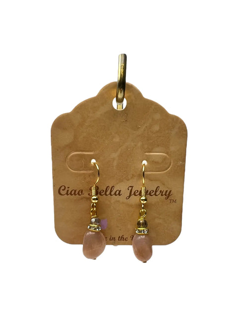 Assorted Gemstone Drop Earrings 1 Inch – Sterling Silver French Wires | Made in USA Michelle Marie Boutique  Earrings