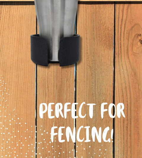 Attachable Fence Cupholder – Black Durable Design | Made in USA Chatelet Manufacturing 