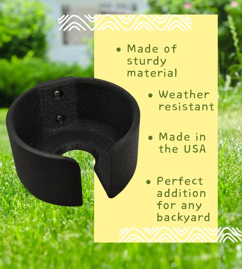 Attachable Fence Cupholder – Black Durable Design | Made in USA Chatelet Manufacturing 