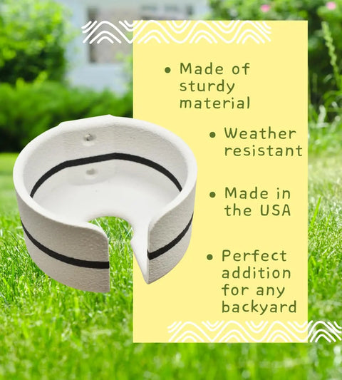 Attachable Fence Cupholder – Black Durable Design | Made in USA Chatelet Manufacturing 