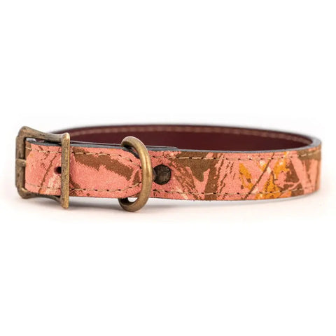 Auburn Leathercrafters Camouflage Dog Collar – Durable Bridle Leather with Antiqued Hardware | Handmade in USA Auburn Leathercrafters  item