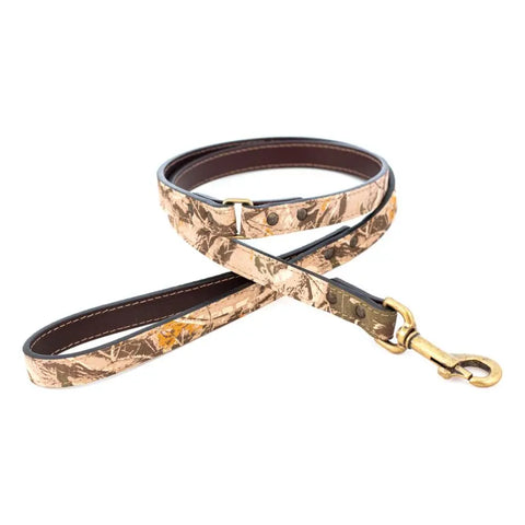 Auburn Leathercrafters Camouflage Dog Leash – Durable Printed Suede with Bridle Leather Lining | Made in USA Auburn Leathercrafters  item