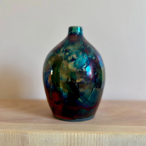 Aurora Borealis Raku 2 All Muddy 