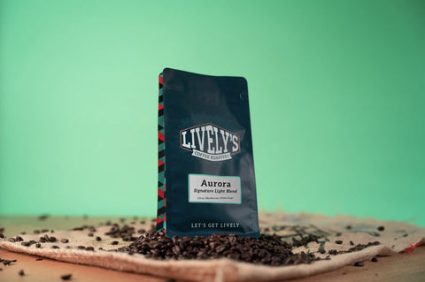 Aurora Light Roast Coffee Blend – Kenyan Colombian Beans – Roasted in USA Lively's Coffee Roasters  Coffee