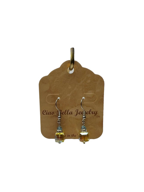 Austrian Crystal Square Cut Earrings – Sterling Silver or Gold-Plated Hooks | Handmade in USA Stud Earrings Michelle Marie Boutique  Earrings