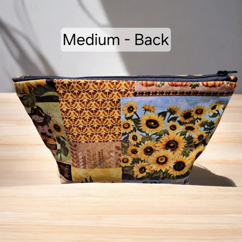 Autumn - Makeup Bag/ Cosmetic Pouch (Different Sizes) Frances Farm & Craft LLC  Cosmetic bags