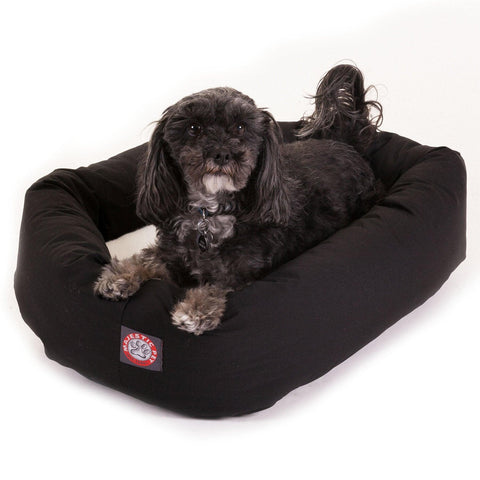 Orthopedic Sherpa Dog Bed – Poly Cotton Plush Cushion | Made in USA Majestic Pet 