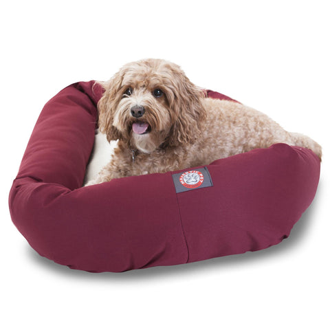 Orthopedic Sherpa Dog Bed – Poly Cotton Plush Cushion | Made in USA Majestic Pet 