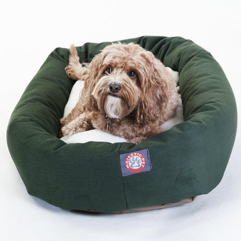 Orthopedic Sherpa Dog Bed – Poly Cotton Plush Cushion | Made in USA Majestic Pet 