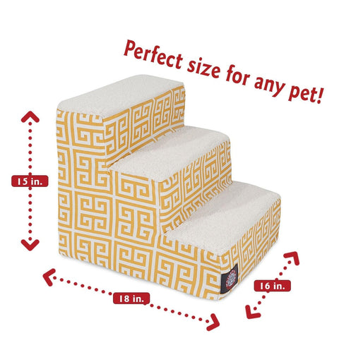 Heavy Duty 3 Step Pet Stairs – Supports Up To 250 Lbs | Made in USA Majestic Pet 