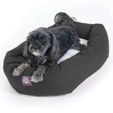 Orthopedic Sherpa Dog Bed – Poly Cotton Plush Cushion | Made in USA Majestic Pet 