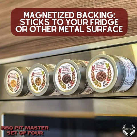 BBQ Pit Master Set – 4 Gourmet Seasonings | Made in USA Gustus Vitae  Collections & Gift Sets