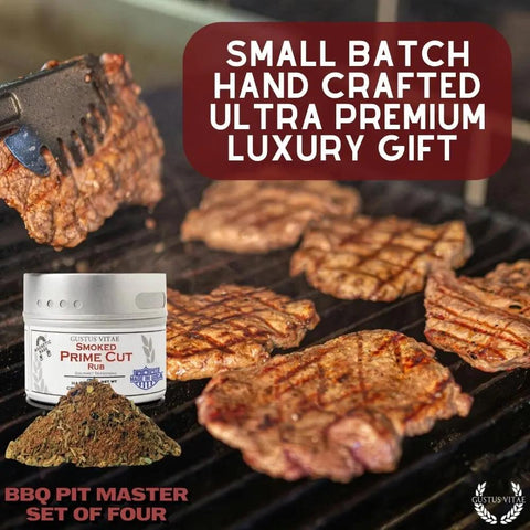 BBQ Pit Master Set – 4 Gourmet Seasonings | Made in USA Gustus Vitae  Collections & Gift Sets