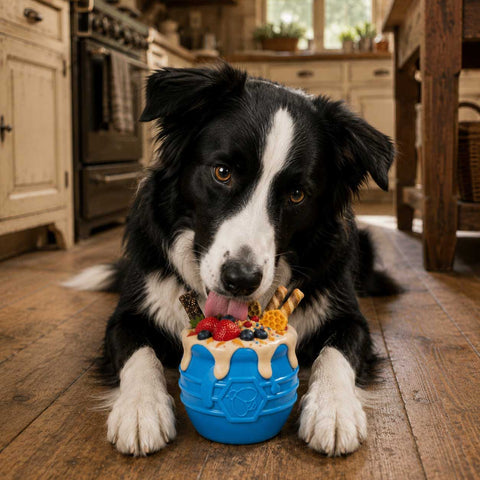 Durable PUP-X Rubber Treat Dispenser Toy – Honey Pot Design | Made in USA SodaPup  Rubber Dog Toys