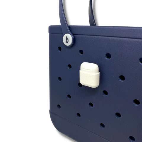 BOGLETS - Case for AirPods Charm Accessory Compatible With Bogg Bags - Keep AirPods Secure & Handy With Your Tote Bag - Fits on the Inside or Outside of the Bag Chatelet Manufacturing   13.95 White