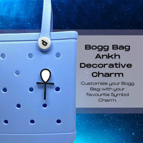 BOGLETS - The Ankh Charm Compatible With Bogg Bags, Simply Southern and Other Similar Tote Bags. Chatelet Manufacturing 