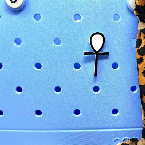 BOGLETS - The Ankh Charm Compatible With Bogg Bags, Simply Southern and Other Similar Tote Bags. Chatelet Manufacturing 