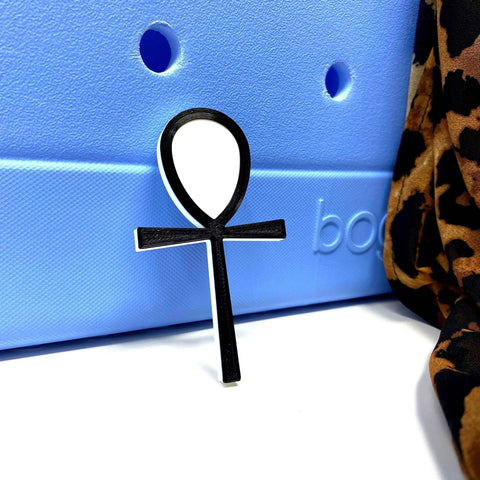 BOGLETS - The Ankh Charm Compatible With Bogg Bags, Simply Southern and Other Similar Tote Bags. Chatelet Manufacturing 