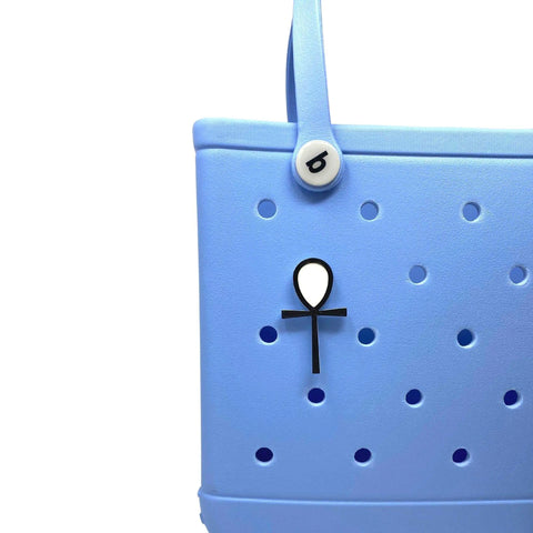 BOGLETS - The Ankh Charm Compatible With Bogg Bags, Simply Southern and Other Similar Tote Bags. Chatelet Manufacturing 