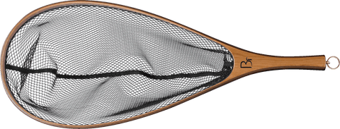 Madison Oval Handcrafted Fishing Net – Medium Handle | Made in USA Blue Ribbon Nets  item