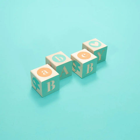 Baby Alphabet Blocks Set 1.75 Inch – Sustainable Basswood Toy Cubes | Made in USA by Uncle Goose Uncle Goose  Sentiments