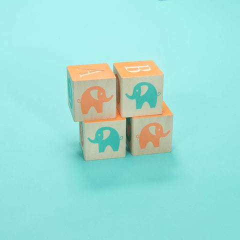 Baby Alphabet Blocks Set 1.75 Inch – Sustainable Basswood Toy Cubes | Made in USA by Uncle Goose Uncle Goose  Sentiments