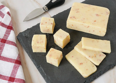 Bacon Cheddar Cheese – Savory Bacon Bits Blend – Artisan Wisconsin Crafted | Made in USA Keystone Cheese  Cheese