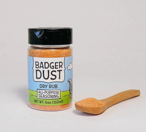 Badger Dust 6oz All-Purpose Seasoning Blend – Honey Powder Dry Rub for Meats and Veggies | Made in USA Honey Badgers Bee Farm 