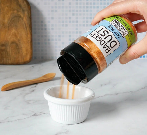 Badger Dust 6oz All-Purpose Seasoning Blend – Honey Powder Dry Rub for Meats and Veggies | Made in USA Honey Badgers Bee Farm 