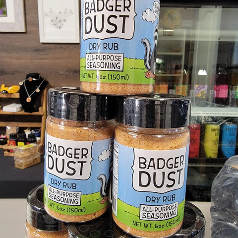 Badger Dust 6oz All-Purpose Seasoning Blend – Honey Powder Dry Rub for Meats and Veggies | Made in USA Honey Badgers Bee Farm 