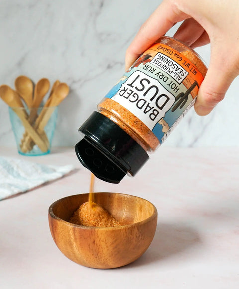 Badger Dust Hot All- Purpose Seasoning Honey Badgers Bee Farm  All Natural Dry Rub