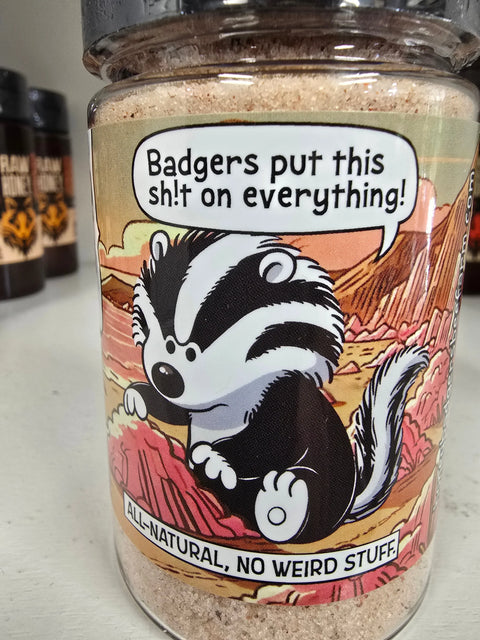 Badger Dust Smoked Pink Himalayan Sea Salt Blend – 6oz All-Purpose Seasoning | Made in USA Honey Badgers Bee Farm  All Natural Dry Rub