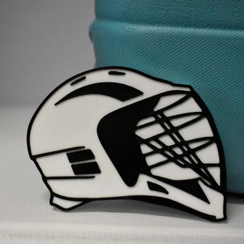 Baglets Lacrosse Helmet Charm – Durable Sporty Bag Accessory | Made in USA Chatelet Manufacturing 