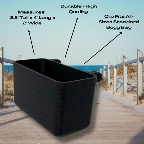 The BOGLETS Organizer Charm Accessory by Chatelet Manufacturing clips onto any standard Bogg Bag, measures 2.5 x 4 x 2, and keeps keys or personal items handy—perfect for your tote on the beach boardwalk. Durable, high quality design.