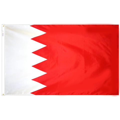 Bahrain National Flag 200 Denier Outdoor Nylon – UV-Resistant Colors | Made in USA by Freedom Flag & Pole Freedom Flag and Pole 
